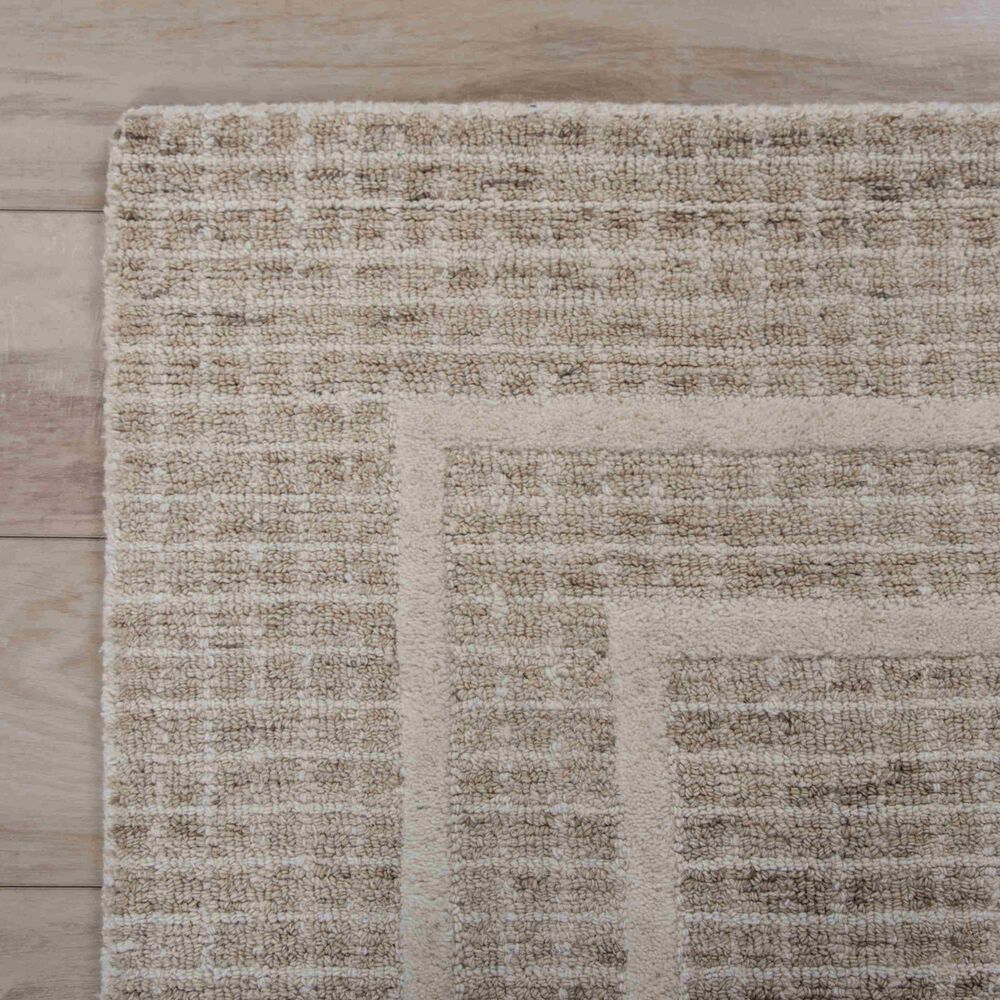 RIZZY Willow Beige, Ivory and Brown 7'9" x 9'9" Area Rug, , large
