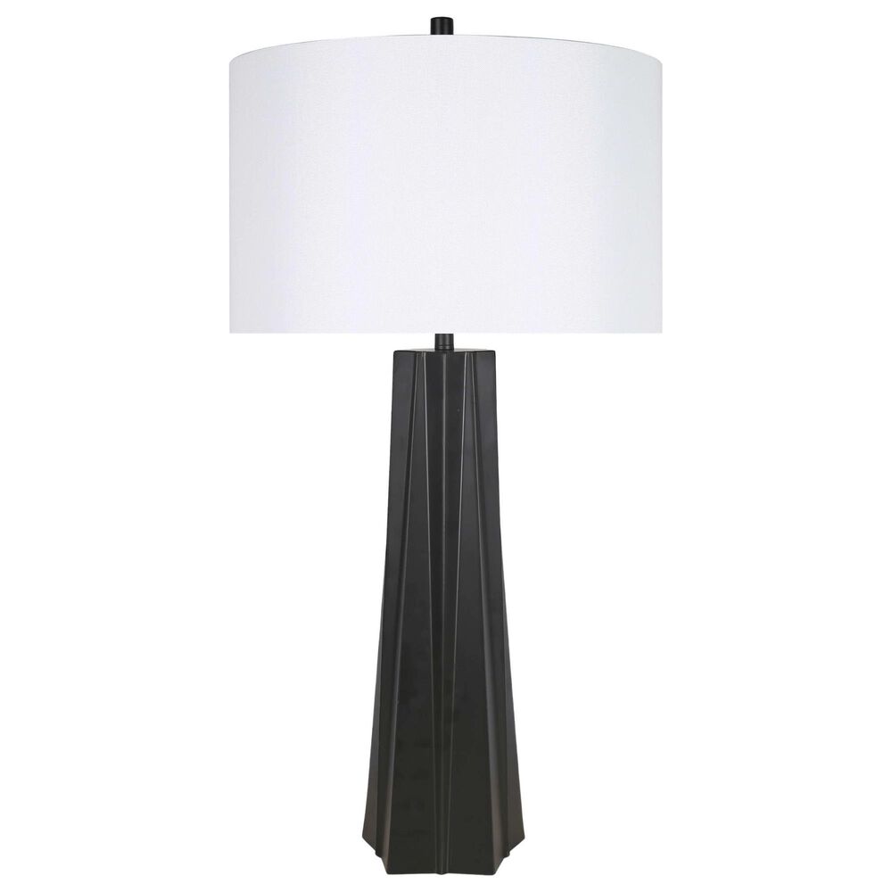 Classy Art Wholesalers Obsidian Glow Table Lamp in Matte Black, , large