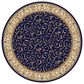Radici USA Como 1599 Navy 5"3" Round Area Rug, , large