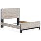 Ashley Vessalli King Bed in Light Gray and Matte Black, , large