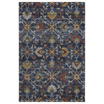Dalyn Rug Company Silk Road Navy, Copper, Gold, Beige, Sage and Brown 6"6" x 9"6" Area Rug, , large
