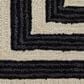 Feizy Maguire 8900F 2" x 3" Ivory and Black Area Rug, , large