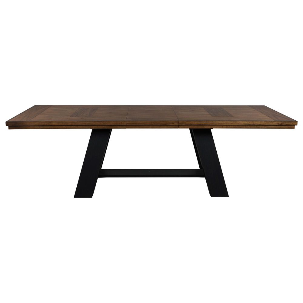 Ashley Greddinton 7-Piece Rectangular Extension Dining Set in Medium Brown and Black, , large