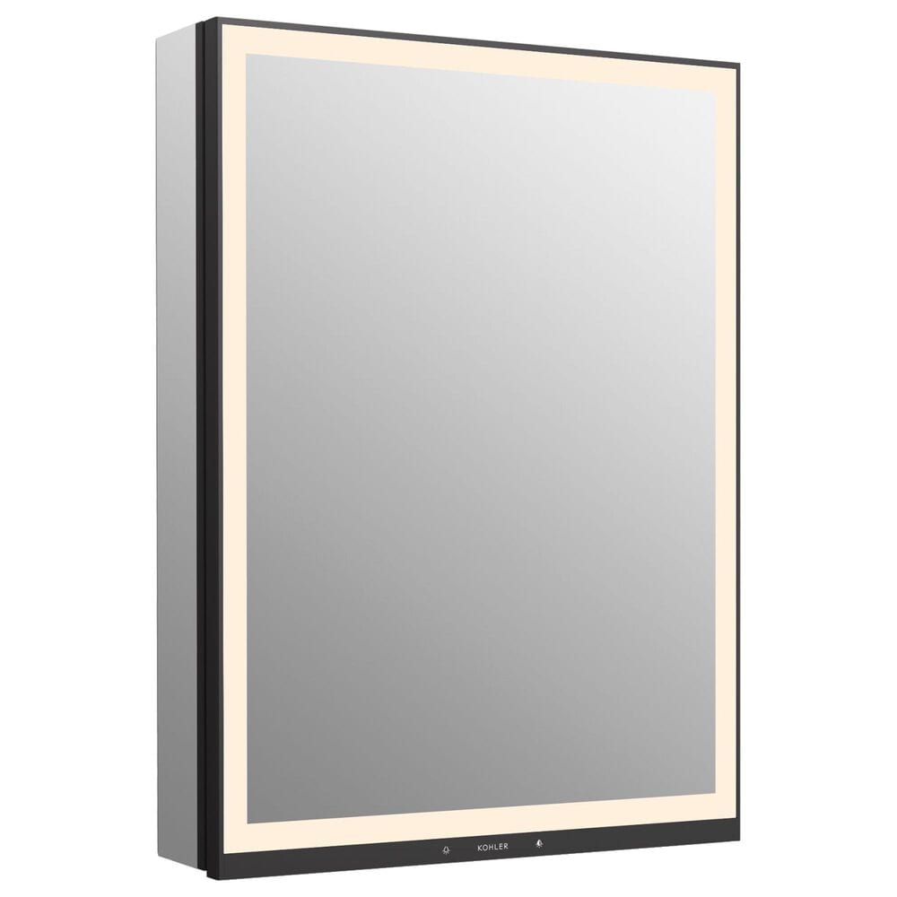Kohler Collage 24" x 32" Left-Hinged Lighted Medicine Cabinet in Aluminum, , large