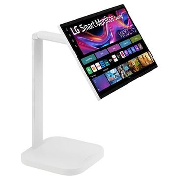 LG 31.5" 4K UHD IPS Smart Monitor Swing with Touchscreen and Rolling Stand in White, , large