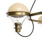 Amber Lewis x Four Hands Hockley 4-Light Chandelier with Cream Glass Shades in Aged Antique Brass, , large