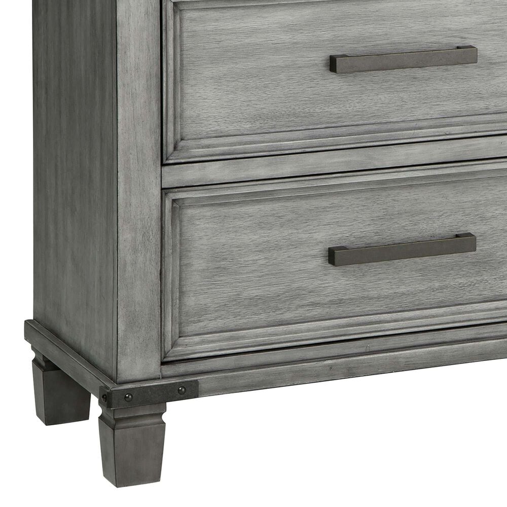 Ashley Russelyn 7 Drawer Dresser and Mirror in Gray, , large