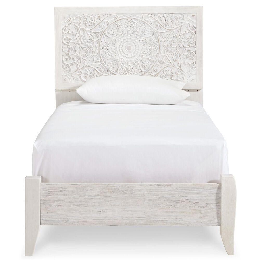 Ashley Paxberry 5-Piece Twin Bedroom Set in Whitewash, , large
