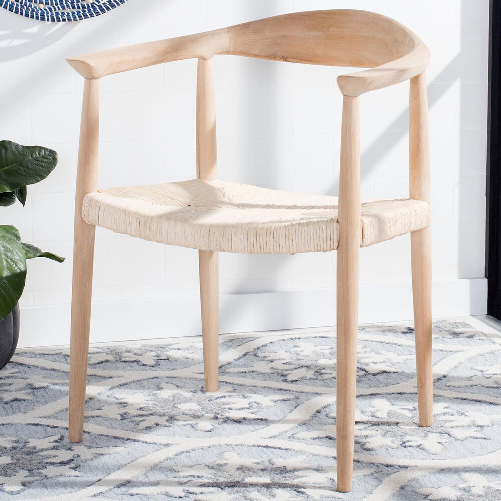 Safavieh Gianni Accent Chair in Natural | NFM