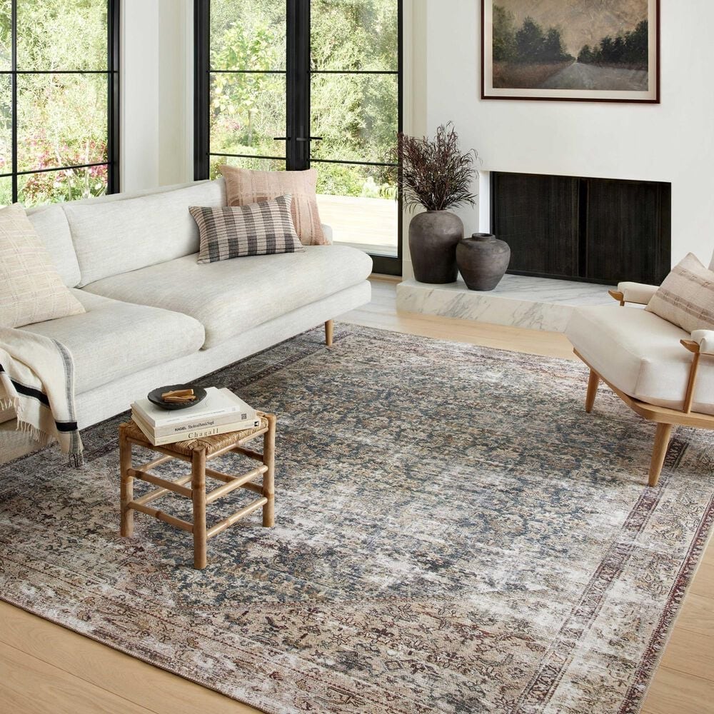 Amber Lewis x Loloi Georgie 10&#39; x 14&#39; Teal and Antique Area Rug, , large