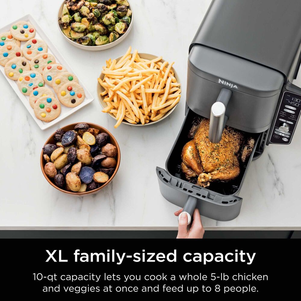 Ninja DoubleStack XL 2 Basket Multi Rack Air Fryer in Gray, , large