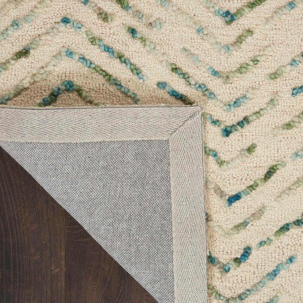 Nourison Colorado 2&#39;3&quot; x 7&#39;6&quot; Ivory and Green Runner, , large