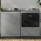 Maytag 5.2 Cu. Ft. Smart Top Load Washer and 7.4 Cu. Ft. Smart Electric Top Load Dryer Laundry Pair in Classic Silver, , large