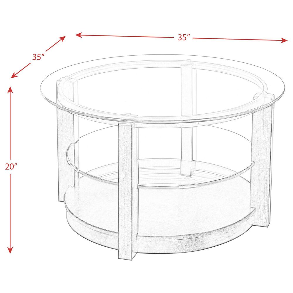 Mayberry Hill Elsa Coffee Table in Espresso, , large
