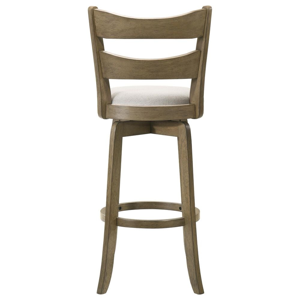 Armen Living Blair 26" Swivel Counter Height Stool in Putty Brown, , large