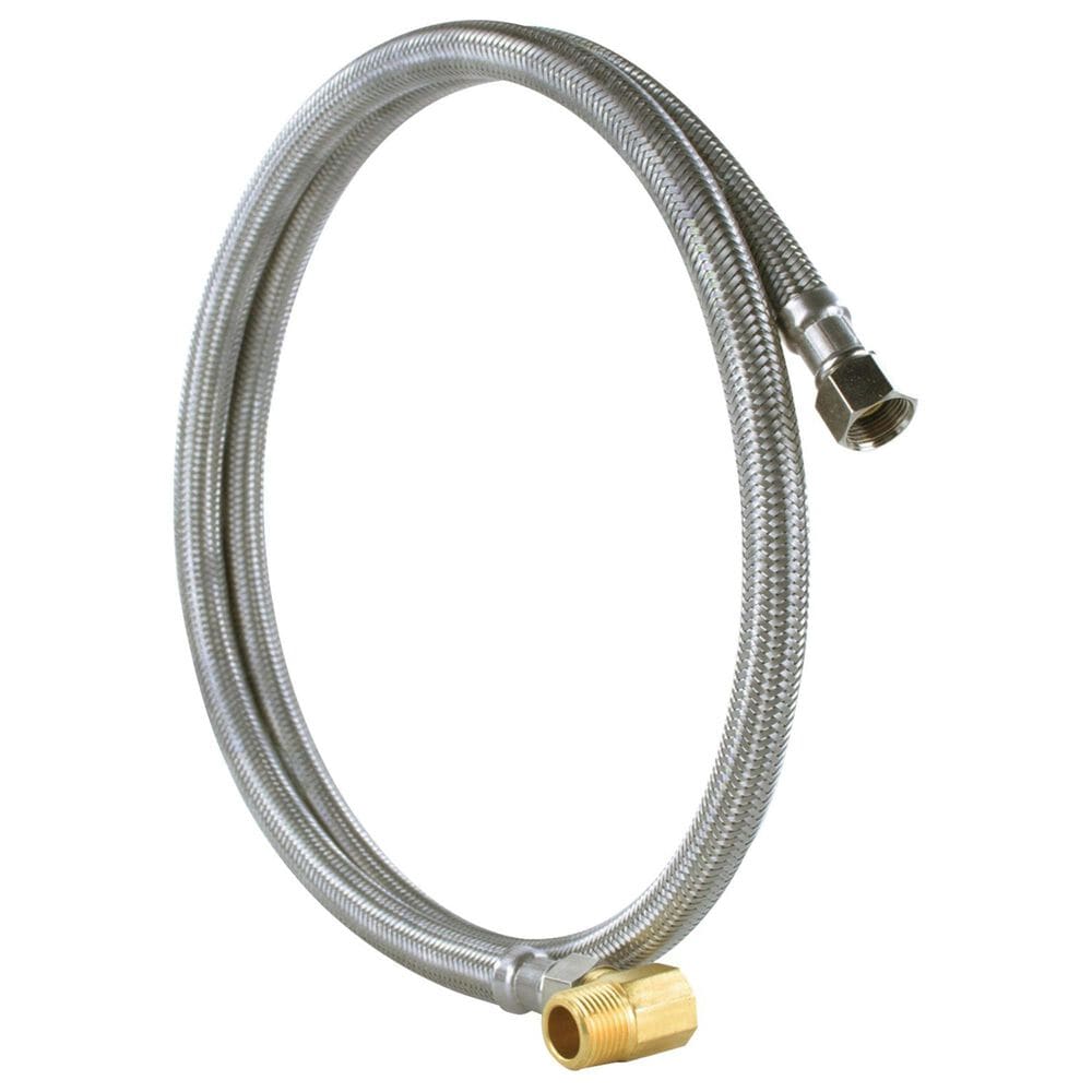 Petra Industries Inc Braided Stainless Steel Dishwasher Connector with Elbow, 8ft, , large