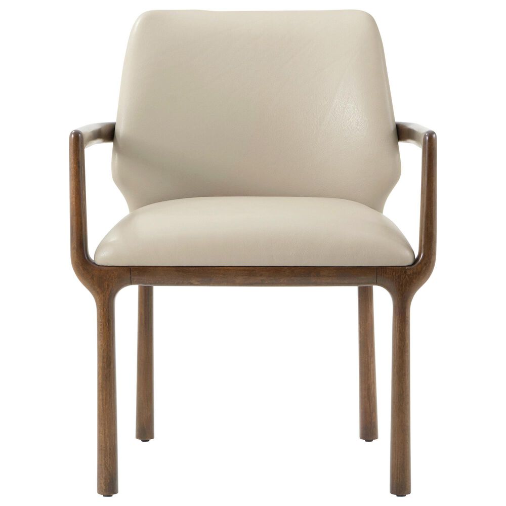 Theodore Alexander Kesden Arm Chair with Humus Upholstered in Pyramid Brown, , large