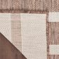 Nourison Positano POS03 Natural and Ivory 6" x 9" Indoor/Outdoor Area Rug, , large