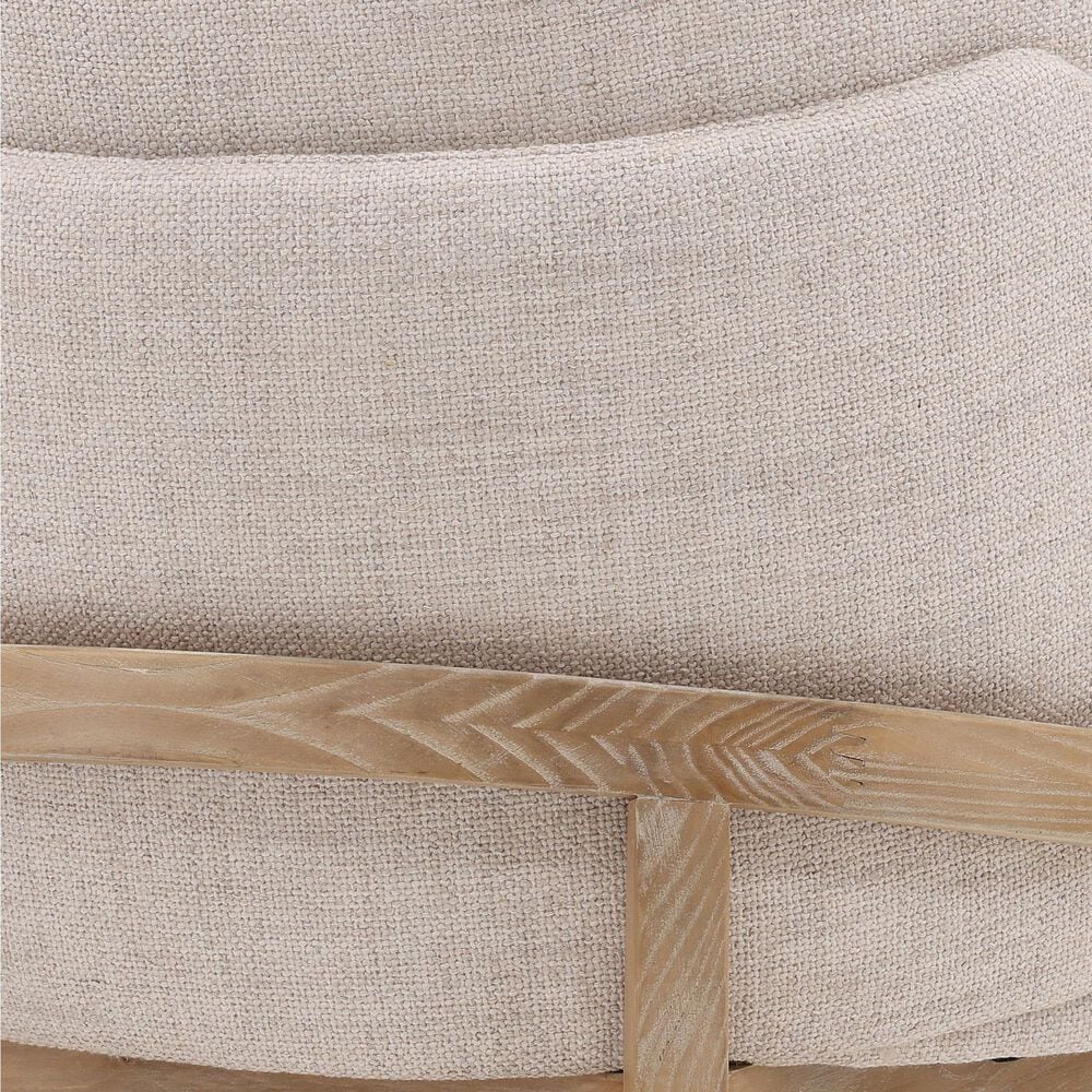 Blue Sun Designs Quintin and Jacquelyn 7-Piece Round Dining Set in Light Natural, , large