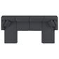 Bush Coventry 3-Piece 131" Double Chaise Sectional in Dark Gray, , large