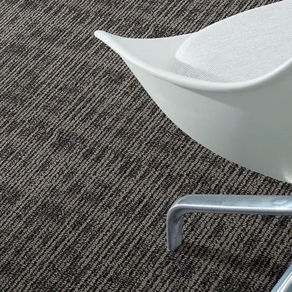 Shaw Mesh Weave 24&quot; x 24&quot; Carpet Tile in Graphite, , large