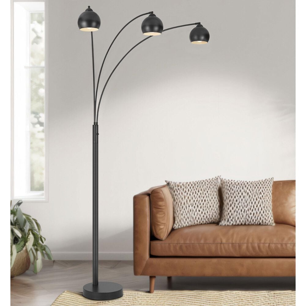 Cal Lighting Richford 3 Lit arc floor lamp, , large