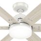 Hunter Pacer 44" Ceiling Fan with LED Lights in Fresh White, , large