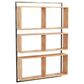 Maple and Jade 24" x 35" Wall Shelf in Natural Brown and Black, , large