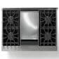 Viking Range 36" Freestanding Sealed Burner Gas Range with Brushed Brass Accents in Stainless Steel, , large
