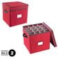 Timberlake Ornament Storage Box in Red (Set of 2), , large