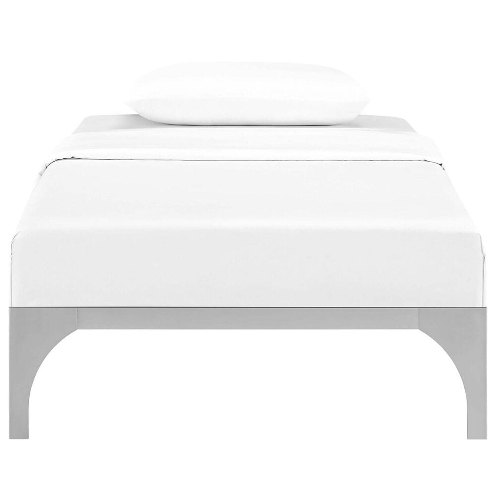 Modway Ollie Twin Platform Bed Frame in Sliver, , large