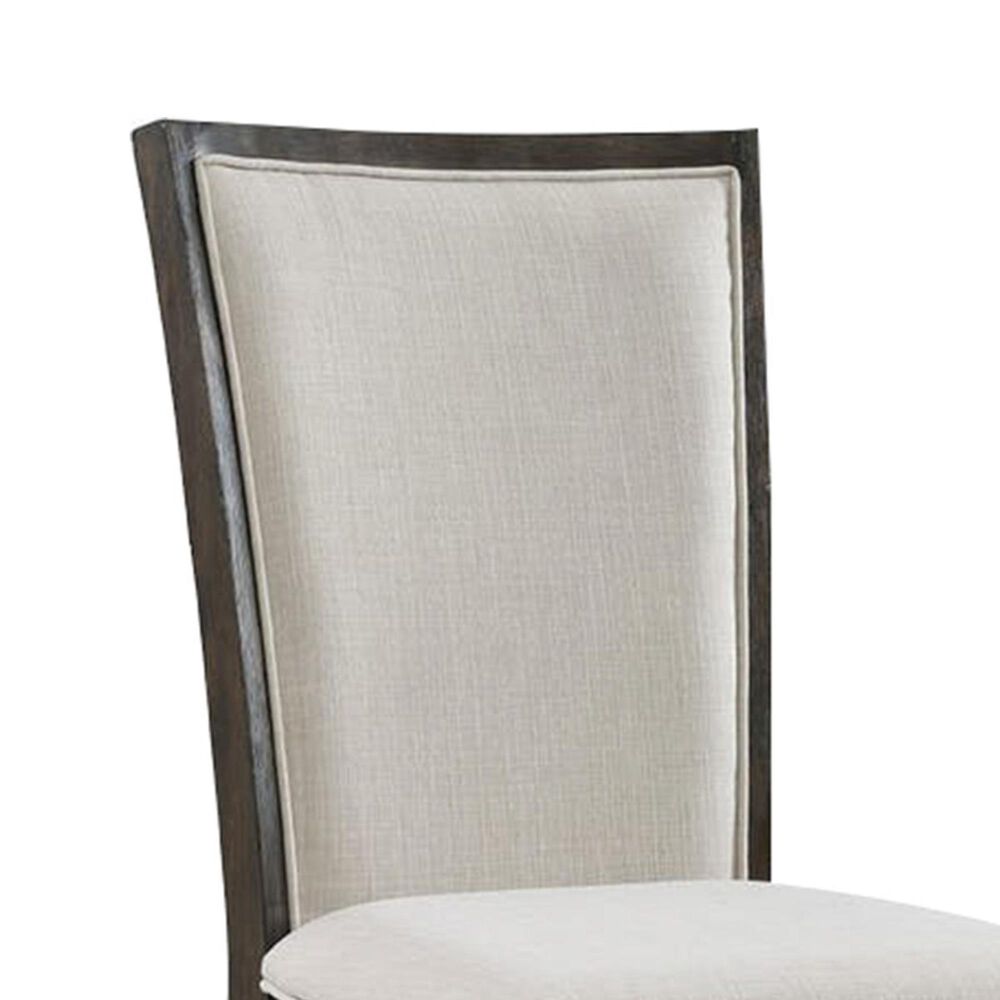 Mayberry Hill Grady Slat Back Polyester Upholstered Side Chair in Warm Cocoa, , large