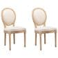 Hearth and Haven Upholstered Side Chair in Beige (Set of 2), , large