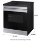 Samsung Bespoke Bespoke 6.3 Cu. Ft. Smart Slide-In Electric Induction Range with Anti-Scratch Glass Cooktop in Stainless Steel, , large