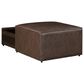 Lifestyle Solutions Hailey Storage Ottoman in Brown, , large
