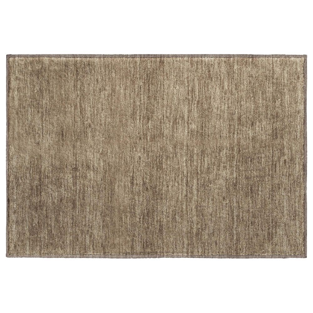Dalyn Rug Company Soft Essentials Solid Mocha 1"8" x 2"6" Area Rug, , large