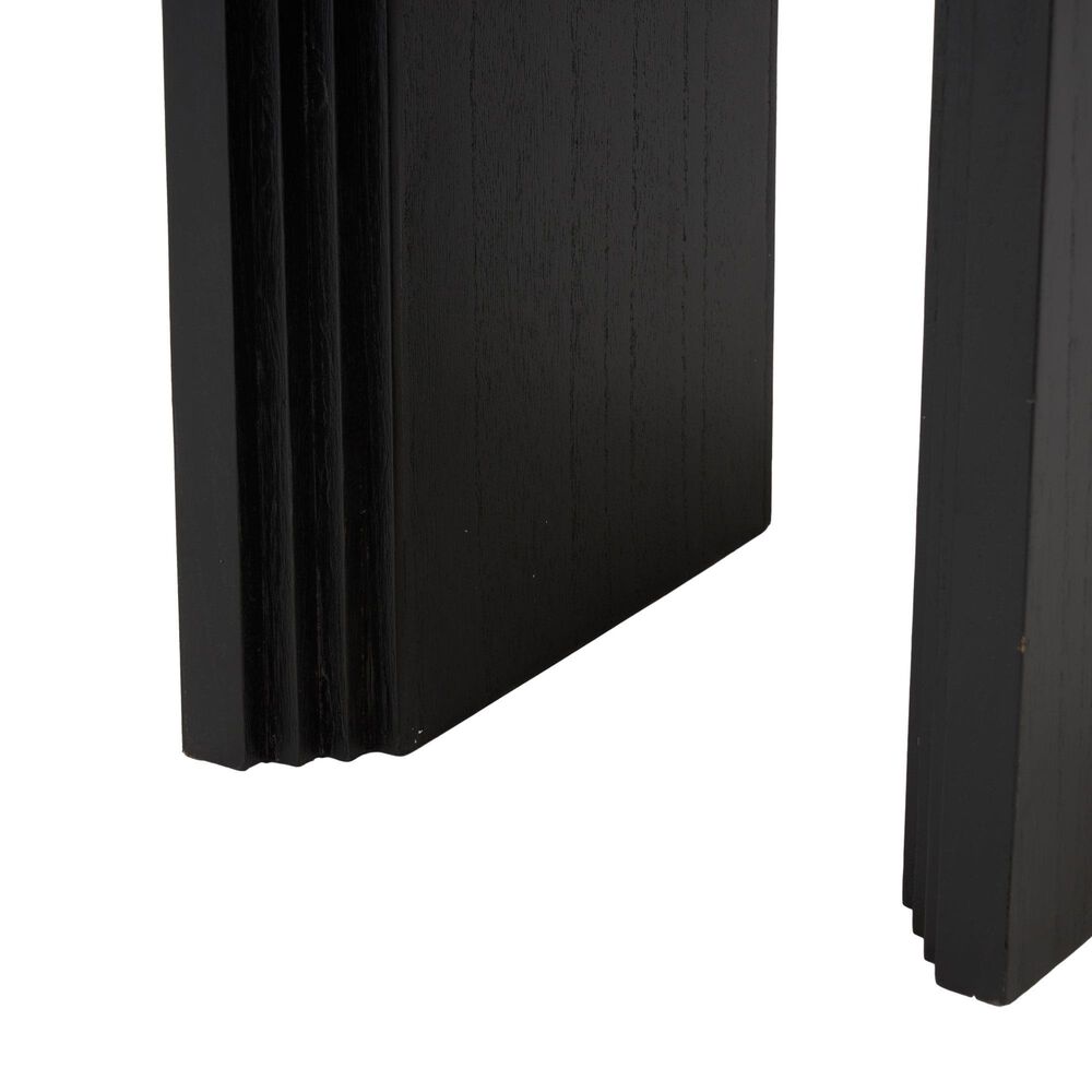 Maple and Jade Cutout Arch End Table in Black, , large