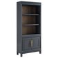 Riva Ridge Alexander 2-Piece Executive Desk and Door Bookcase Set in Midnight, , large