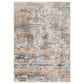 Surya Presidential Blue, Orange, Saffron, Ice Blue, Dusty Sage, Charcoal, Ivory, Wheat, Light Olive and Gray 8"10" x 12"10" Area Rug, , large