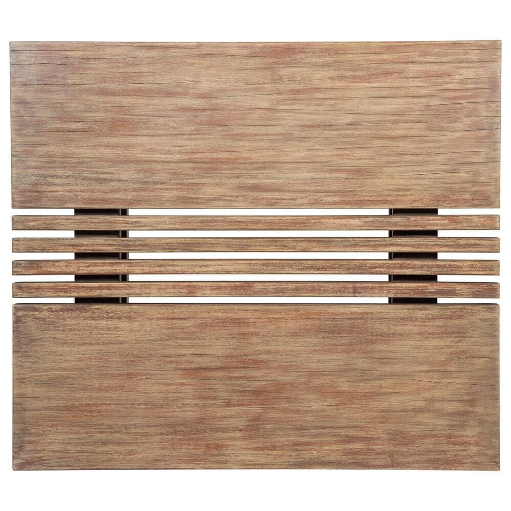 Armen Living Vivid Patio Coffee Table in Brown, , large