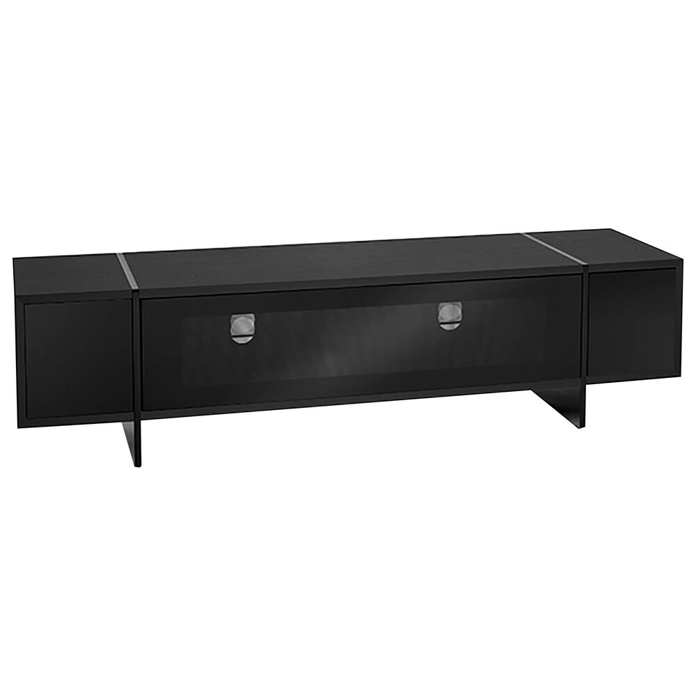 AVF Group Edge 63" TV Stand with Drop Door in Black, , large