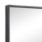 Maple and Jade 36" x 18" Rectangular Wood Wall Mirror with Thin Minimalistic Frame in Oiled Black, , large