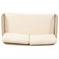 Hearth and Haven 4-Piece Outdoor Chat Set with Teak Coffee Table in Beige, , large