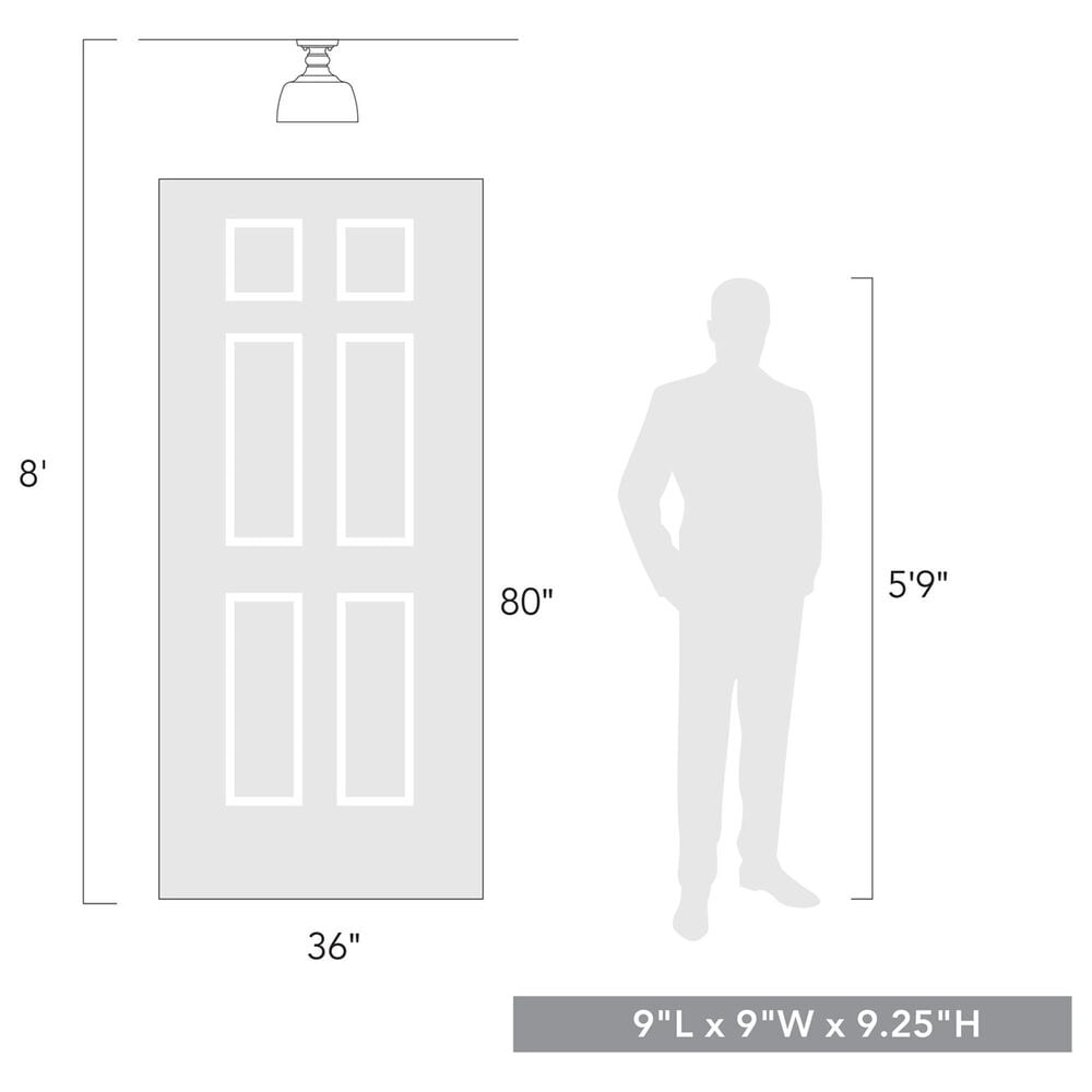 Golden Lighting Holmes 1-Light Flush Mount in Modern Brushed Gold, , large