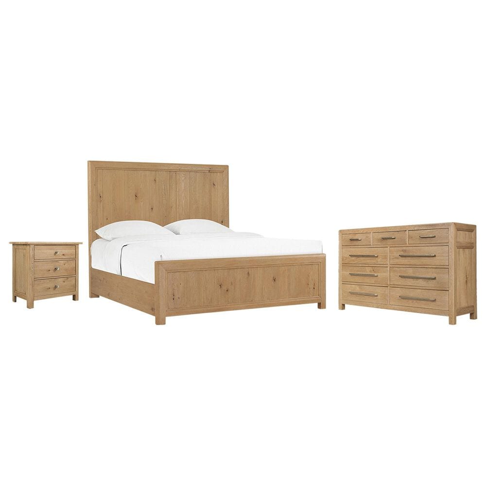 Hooker Furniture Driftwood 3-Piece King Panel Bedroom Set in Buckboard, , large