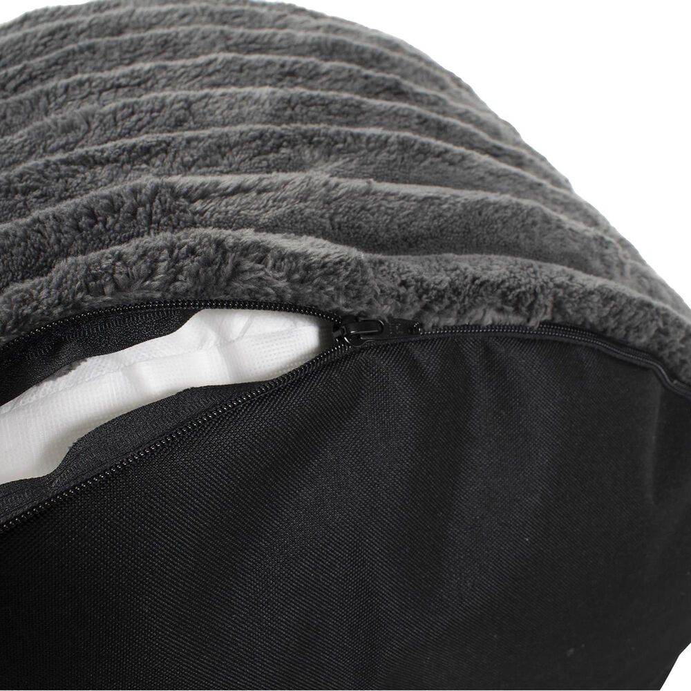 Howard Elliott Shar Pei Tall Pouf in Charcoal, , large