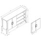 Furniture of America Fenner Buffet in White Oak, , large