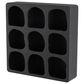 Maple and Jade 19" Wall Shelf with Abstract Block Shapes in Black, , large