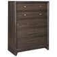 Signature Design by Ashley Brueban 5 Drawer Chest in Chestnut Brown, , large