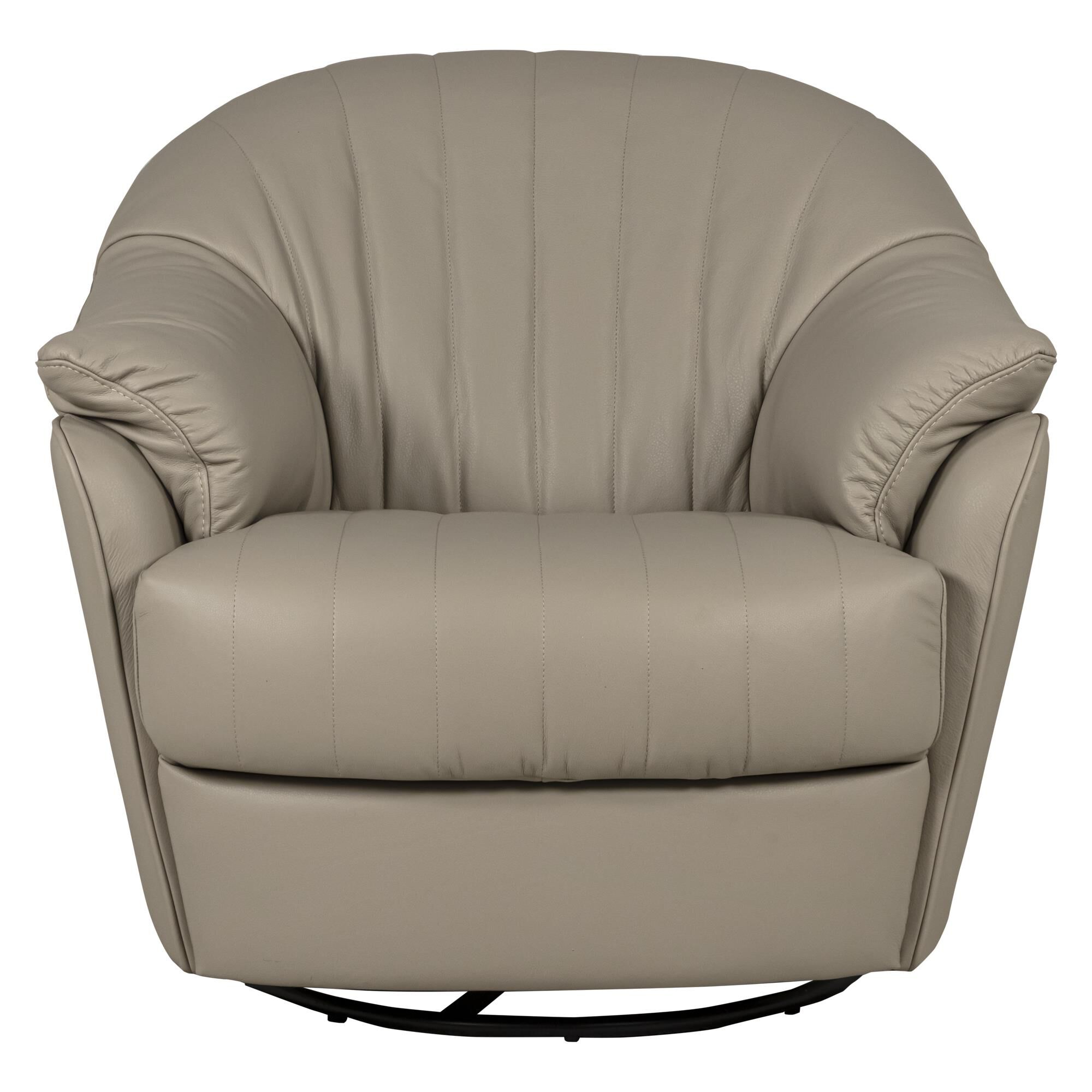 Leather swivel rocking on sale chair